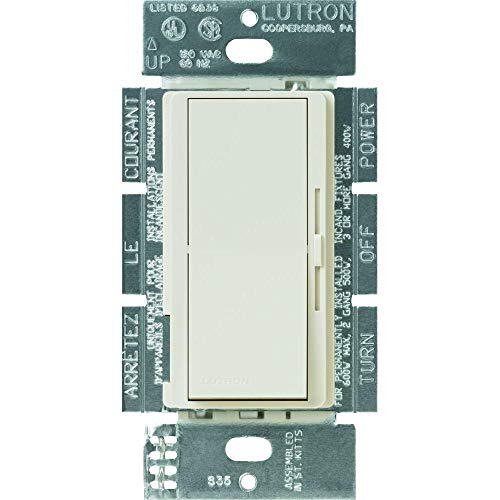 Lutron DV-600PR-LA Diva 600W Single Pole Dimmer 120V, Light Almond