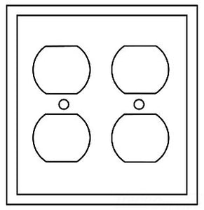 Cooper Wiring PJ82RD Decora Wall Plate, (2) Duplex Receptacle, 2-Gang, Mid, Polycarbonate - Red