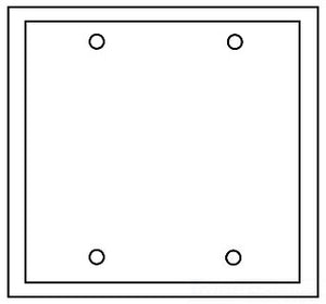 Cooper Wiring PJ23B Decora Wall Plate, (2) Blank, 2-Gang, Mid, Polycarbonate - Brown w/ High Gloss