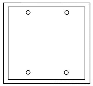 Cooper Wiring PJ24LA Decora Wall Plate, (2) Blank, 2-Gang, Mid, Polycarbonate - Light Almond