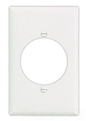 Cooper Wiring PJ7B Decora Wall Plate, (1) 1.4 Inch Hole Power Outlet, 1-Gang, Mid, Polycarbonate - Brown