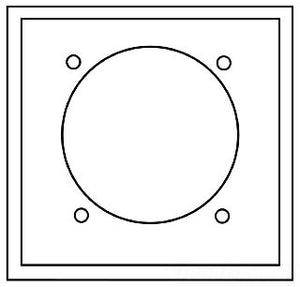 Cooper Wiring PJ703W Decora Wall Plate, (2) 2.15 Inch Hole Power Outlet, 2-Gang, Mid, Polycarbonate - White
