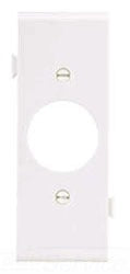 Cooper Wiring STC7W Decora Wall Plate, (1) Single Receptacle, Center Section - White