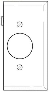 Cooper Wiring STE7V Decora Wall Plate, (1) Single Receptacle, End Section - Ivory