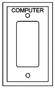 Cooper Wiring PJ26COBL Decora Wall Plate, (1) Decorator, 1-Gang, Mid, Thermoplastic - Blue