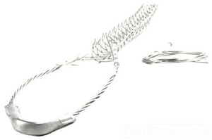 Cooper Wiring SGSL63 Split Lace Support Grip, Split Lace Single Weave, 11 Inch Mesh Length - 8 Inch Eye Length - 0.62 to 0.74 Inch Cable Size - Tin Coated Bronze
