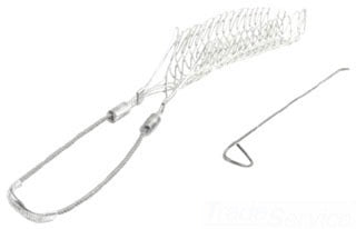 Cooper Wiring SGSR250 Split Rod Support Grip, Split Rod Single Weave, 24 Inch Mesh Length - Single Eye Type - 18 Inch Eye Length - Tin Coated Bronze