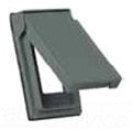 Cooper Wiring S2962 Weatherproof Receptacle Cover & Lid, (1) Duplex Receptacle, Self Closing, Plastic - Gray