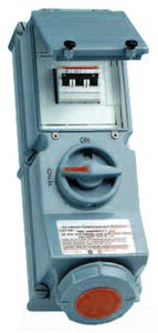 Cooper Wiring CD560MIB9W Pin & Sleeve Mechanical Interlock, 60A, 120/208V, 3-Phase, 5PW, Mechanically Interlocked - 1-1/4 Inch
