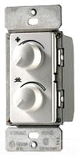 Cooper Wiring RDC25-V Fan Speed Control & Dimmer, 2.5A 120V, 3-Speed, Single Pole, Rotary On/Off, Rotary Dim/Bright - Ivory