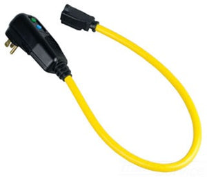 Cooper Wiring GFP11M1P3 Surge Protection, Portable GFCI Cord Set, 120V, at 60 Hz 15A, NEMA 5-15R, Single-Tap - 2 Ft - Manual
