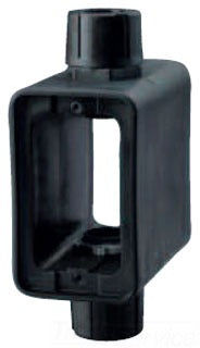 Cooper Wiring WD3090F Portable Outlet Box, Extra Depth, Feed Through - Yellow