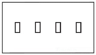 Cooper Wiring PJS4W Decora Wall Plate, (4) Toggle Switch, 4-Gang, Mid, Polycarbonate, Screwless - White