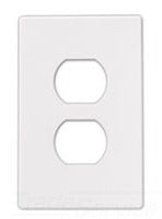 Cooper Wiring PJS8A Decora Wall Plate, (1) Duplex Receptacle, 1-Gang, Mid, Polycarbonate - Almond