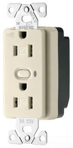 Cooper Wiring RFTR9505-TDS RF Duplex Outlet, 125V 15A, 2P3W, 5-15R, Tamper Resistant, Grounding - Desert Sand