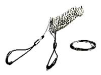 Cooper Wiring SGDL75 Split Lace Support Grip, Split Lace Single Weave, 14 Inch Mesh Length - 4 Inch Eye Length - Tin Coated Bronze