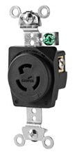 Cooper Wiring CWL515R Locking Device Single Receptacle, 15A 125V, L5-15R, 2P3W, Single Locking, Grounding - 1.38 Inch - Glass-Filled Nylon