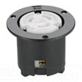 Cooper Wiring CWL715FO Locking Flanged Outlet, 15A 277V, L7-15R, 2P3W, Polarized, Grounding, Nylon - Black, White